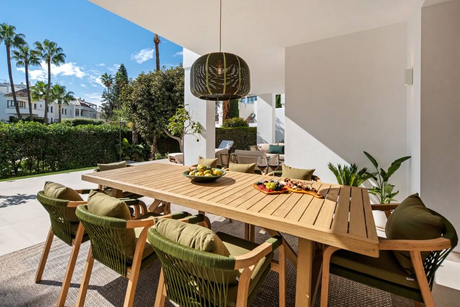 Terrace dining area